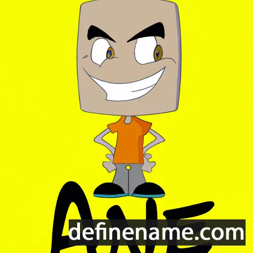 cartoon of the name Anixe