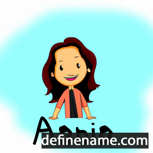 cartoon of the name Anjana