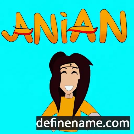 cartoon of the name Anjani