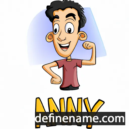 cartoon of the name Anjay