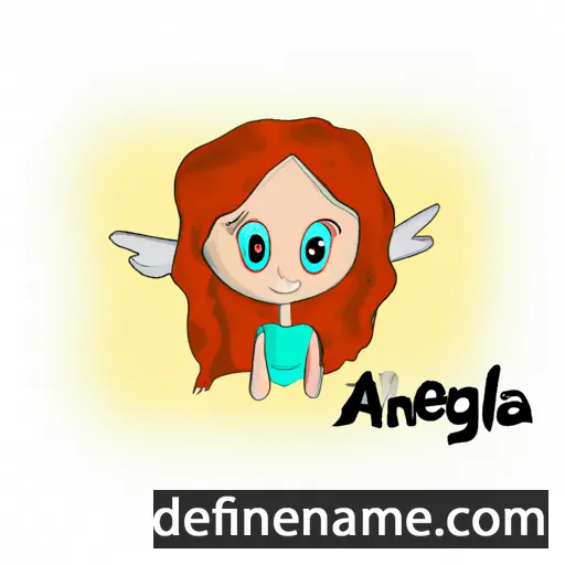 cartoon of the name Anjela