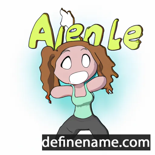 cartoon of the name Anjelee