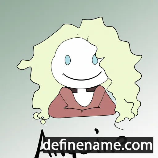 cartoon of the name Anjeline