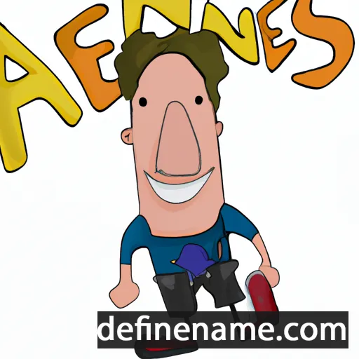 cartoon of the name Anjes