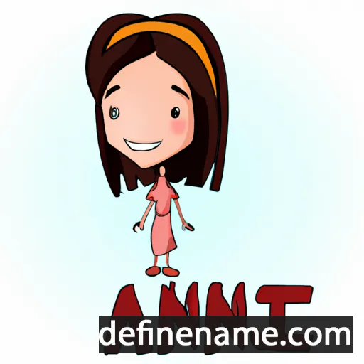 cartoon of the name Anji