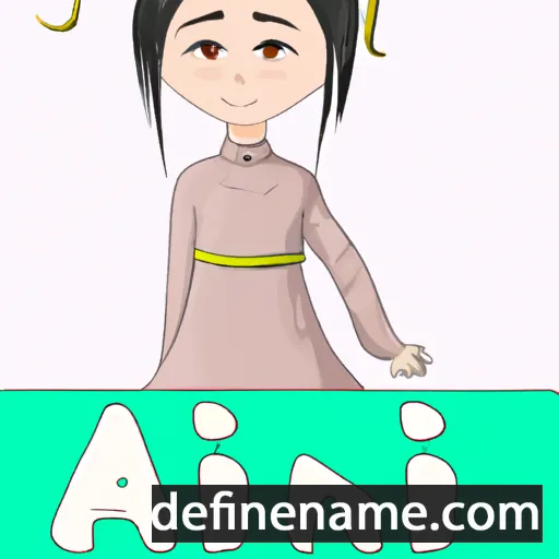 cartoon of the name Anji