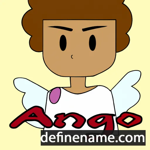 cartoon of the name Anjo