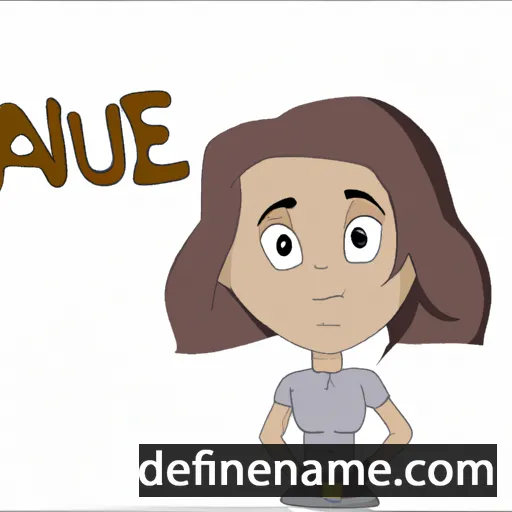 cartoon of the name Anjulie