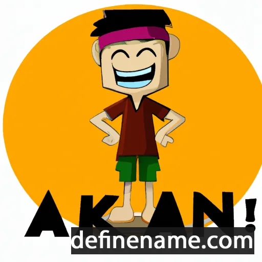 cartoon of the name Ankan