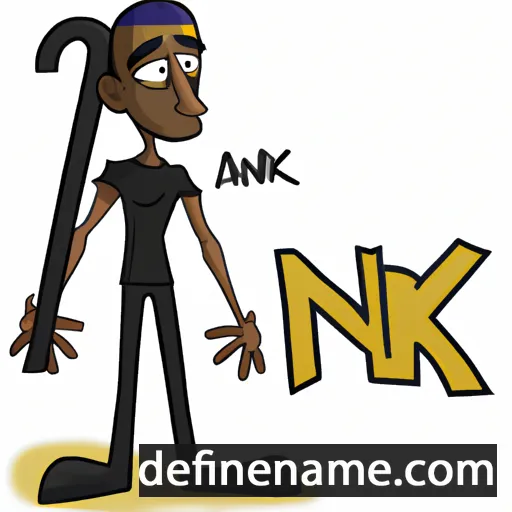 cartoon of the name Ankh