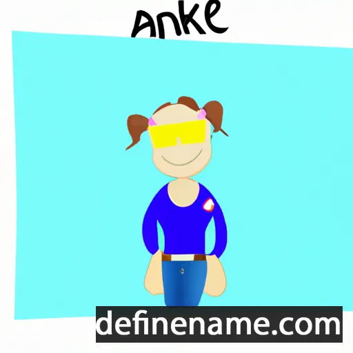 cartoon of the name Ankie