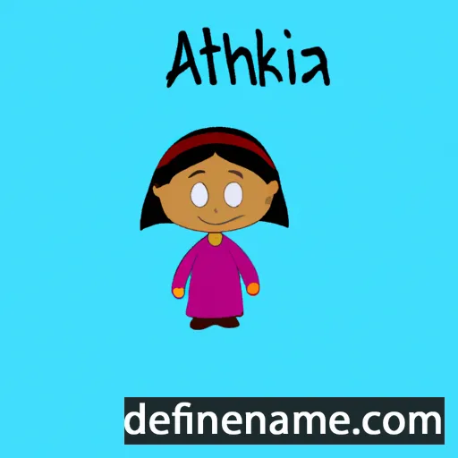 cartoon of the name Ankitha