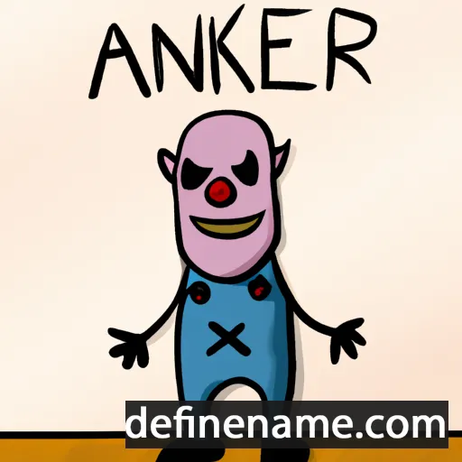 cartoon of the name Ankjær