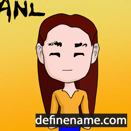 cartoon of the name Anli