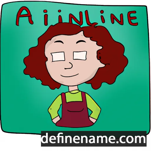 cartoon of the name Anline