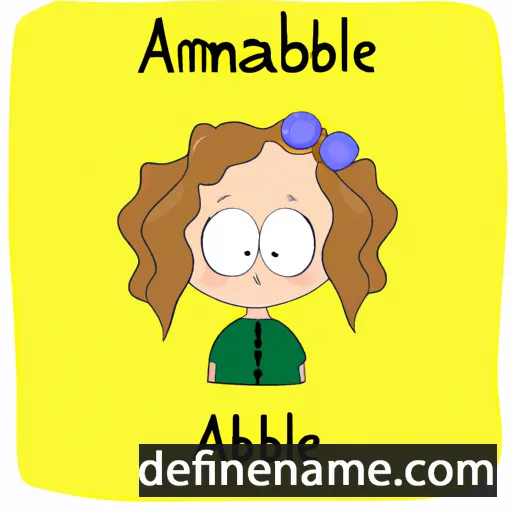 cartoon of the name Annabele