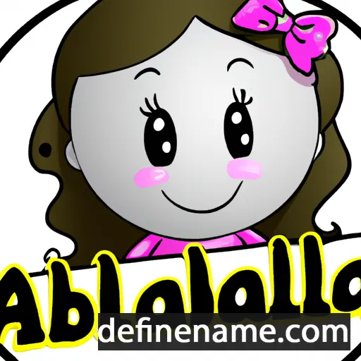 cartoon of the name Annabellah