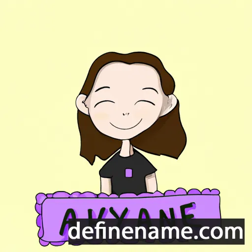 cartoon of the name Annakaye