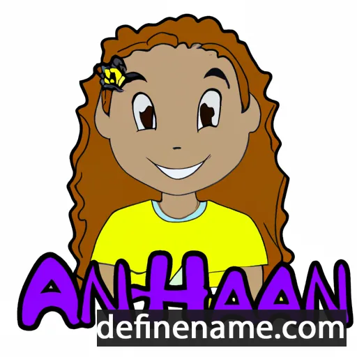 cartoon of the name Annaleah