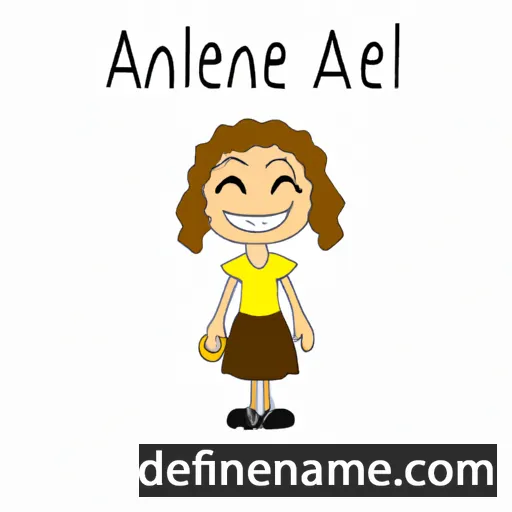 cartoon of the name Annaleen