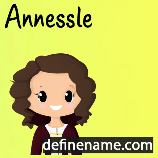 cartoon of the name Annalese