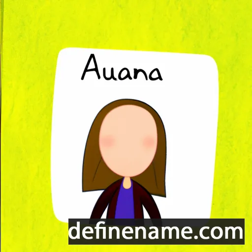 cartoon of the name Annalou