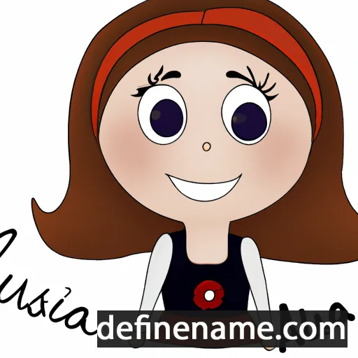 cartoon of the name Annaluisa