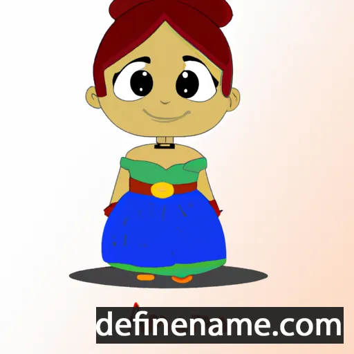 cartoon of the name Annama