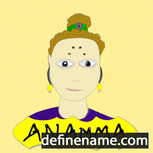 cartoon of the name Annamaj