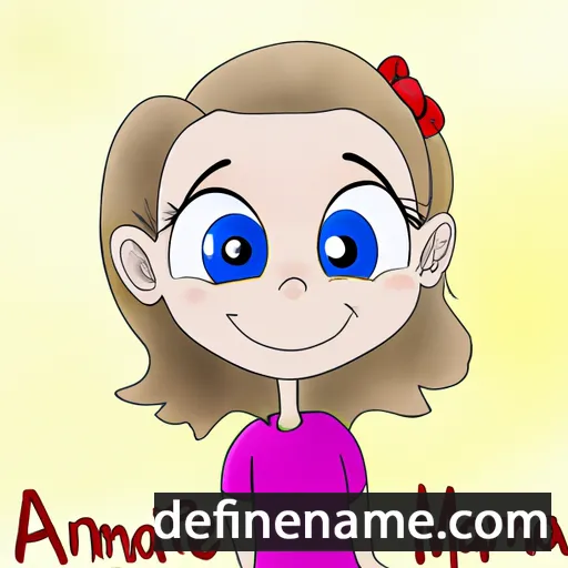 cartoon of the name Annamarie