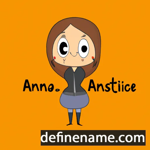 cartoon of the name Annastacie