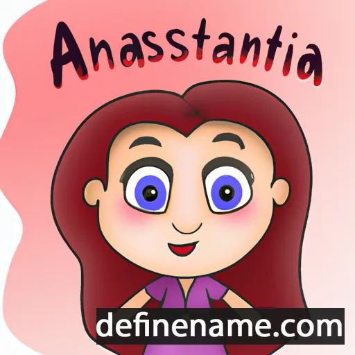 cartoon of the name Annastasia