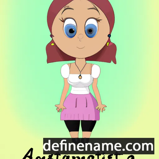 cartoon of the name Annastiina