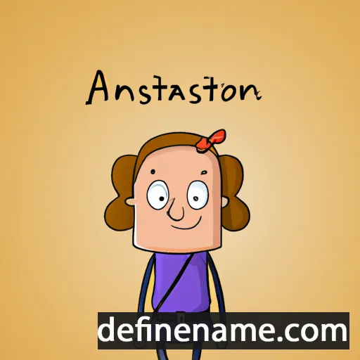 cartoon of the name Annaston