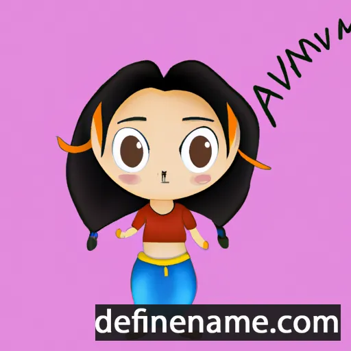 cartoon of the name Annavi