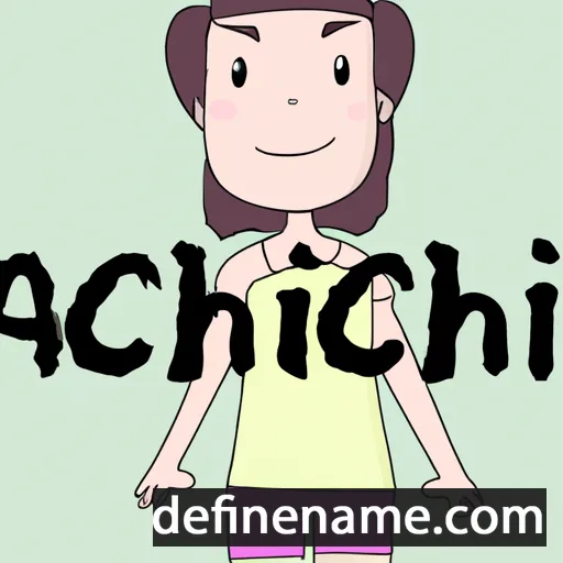 cartoon of the name Annchi