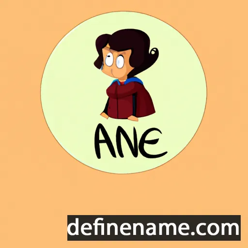 cartoon of the name Annea