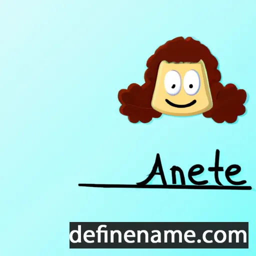 cartoon of the name Annebet