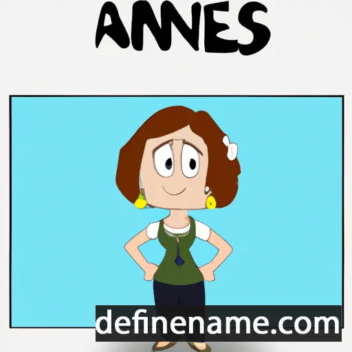 cartoon of the name Anneis