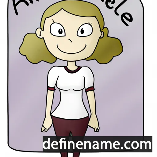 cartoon of the name Annelene