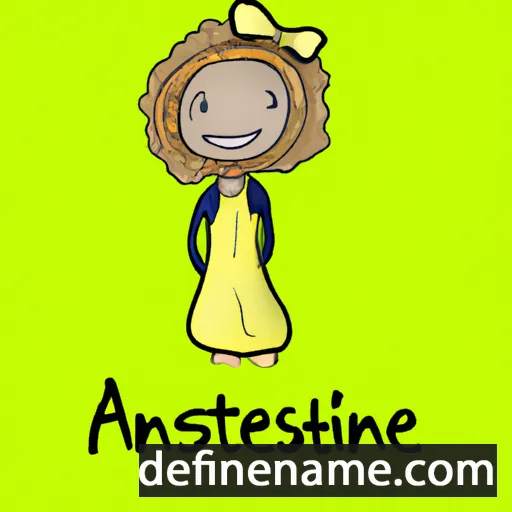 cartoon of the name Annestine