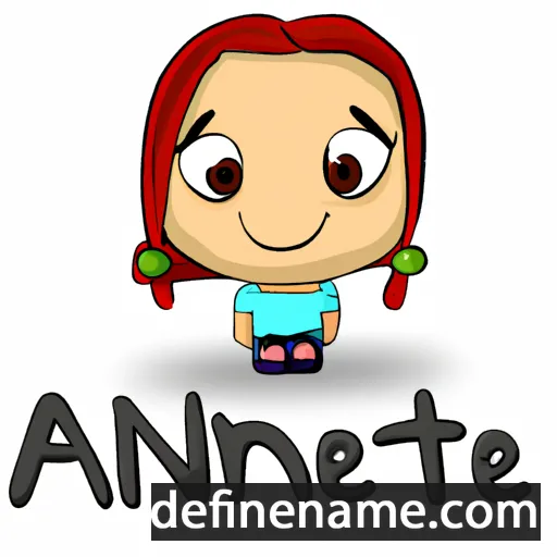 cartoon of the name Anneta