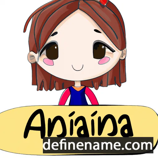 cartoon of the name Annía