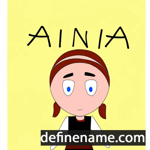 cartoon of the name Annia