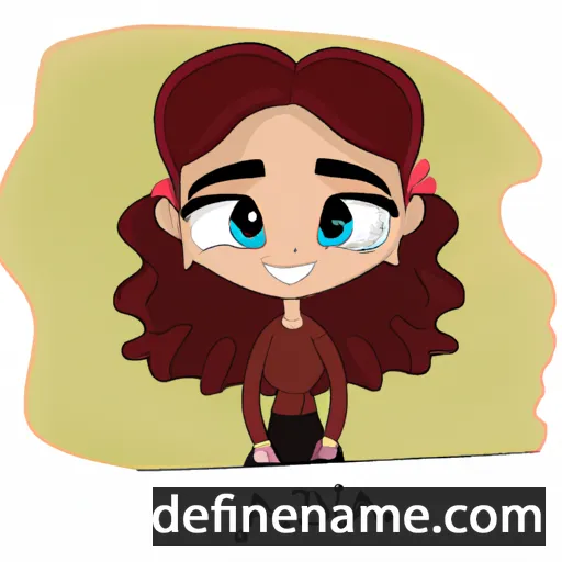 cartoon of the name Annia