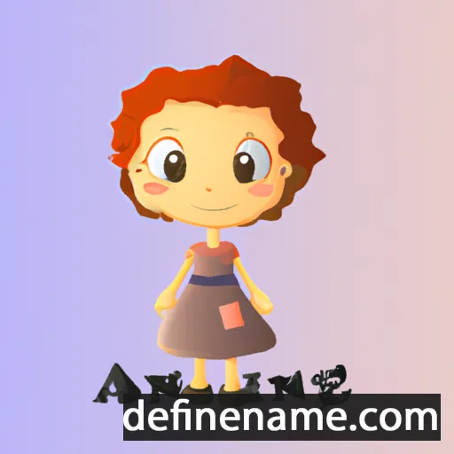 cartoon of the name Anniea