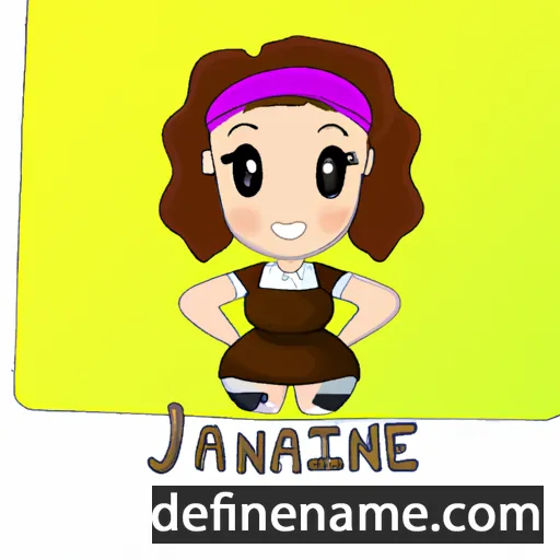 cartoon of the name Anniejane