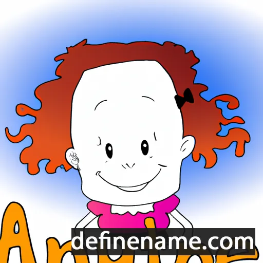 cartoon of the name Annielou