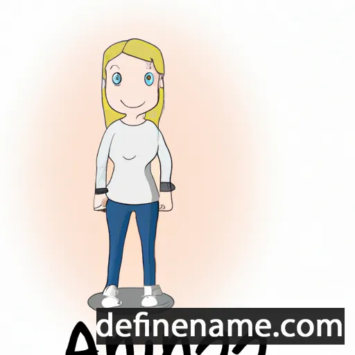 cartoon of the name Annig