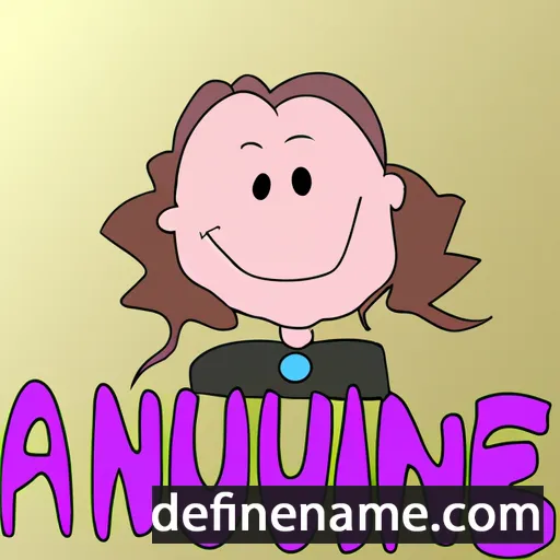 cartoon of the name Annique